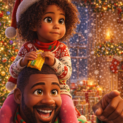 Pixar Christmas Style AI portrait style