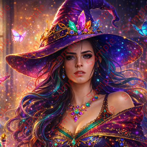 Wicked Witch AI portrait style