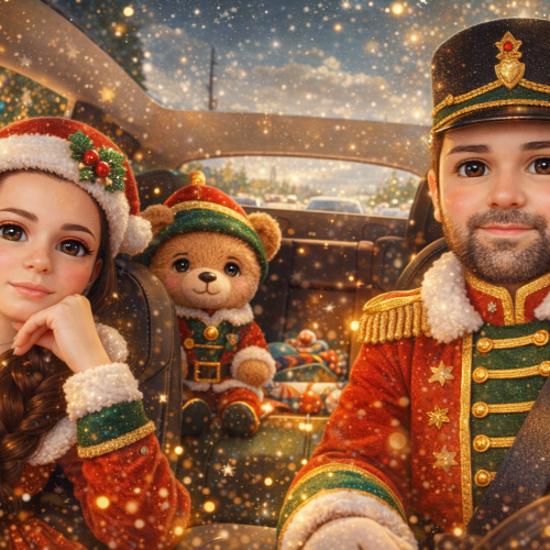 Christmas Toy Transformation AI portrait style