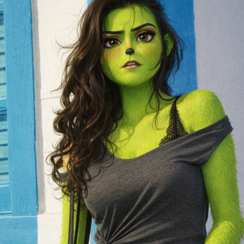 Grinch Style AI portrait style