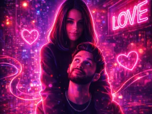 Neon Love Glow cartoon result