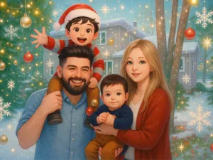 K-Pop Christmas Glow cartoon result