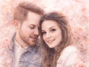 Romantic Watercolor cartoon result